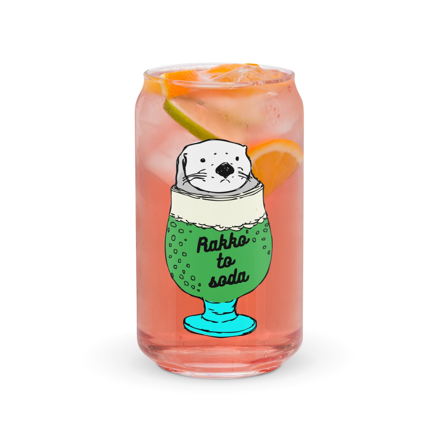 Rakkotosoda ラッコとソーダ | 缶型グラス カラフル