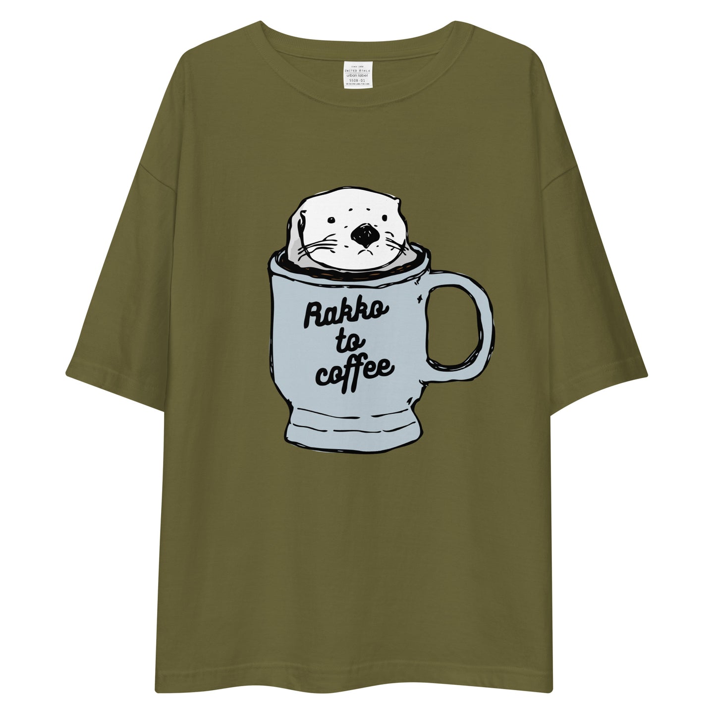 Rakkotocoffee ラッコとコーヒー | ビッグシルエット Tシャツ (カラフル)