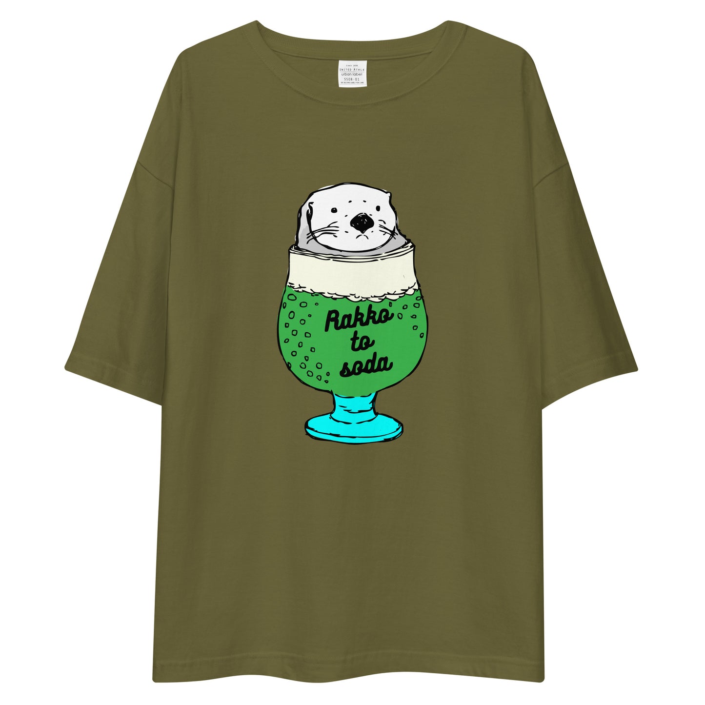 Rakkotosoda ラッコとソーダ | ビッグシルエット Tシャツ (カラフル)