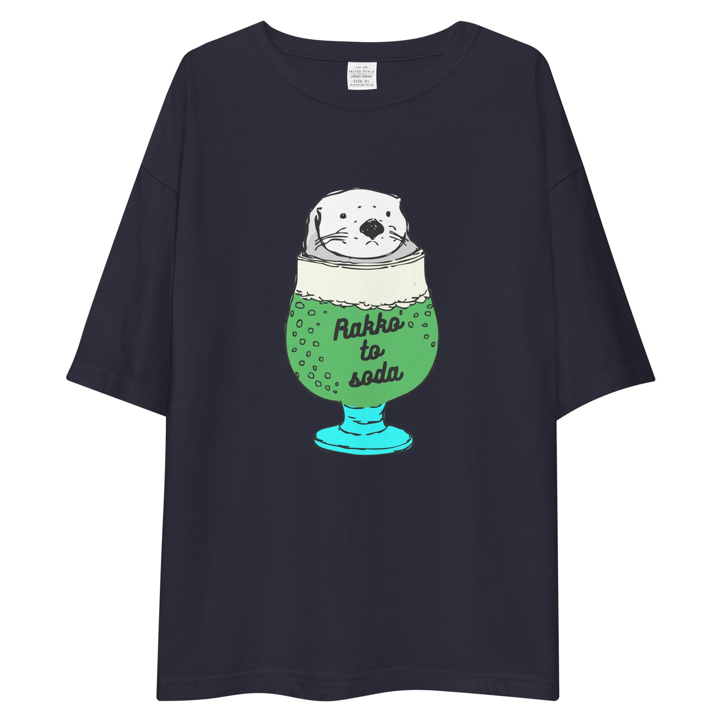 Rakkotosoda ラッコとソーダ | ビッグシルエット Tシャツ (カラフル)