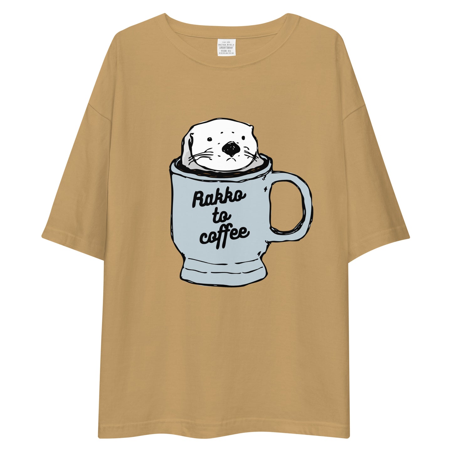 Rakkotocoffee ラッコとコーヒー | ビッグシルエット Tシャツ (カラフル)