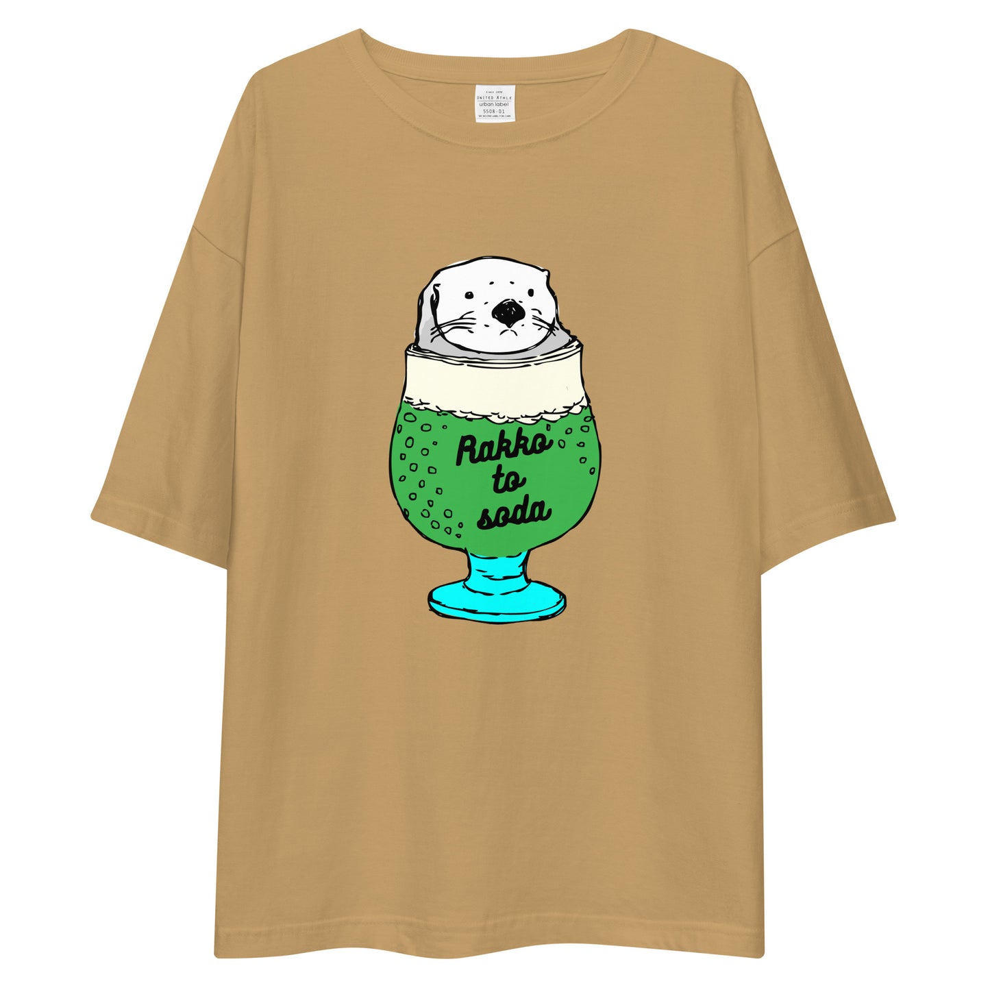 Rakkotosoda ラッコとソーダ | ビッグシルエット Tシャツ (カラフル)