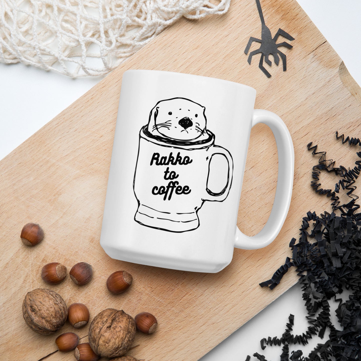 Rakkotocoffee ラッコとコーヒー | マグカップ(白)