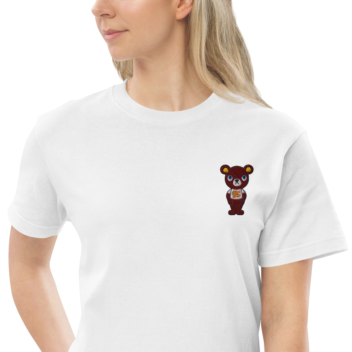 Choco Chip Bear | T-shirt (embroidered mini logo)