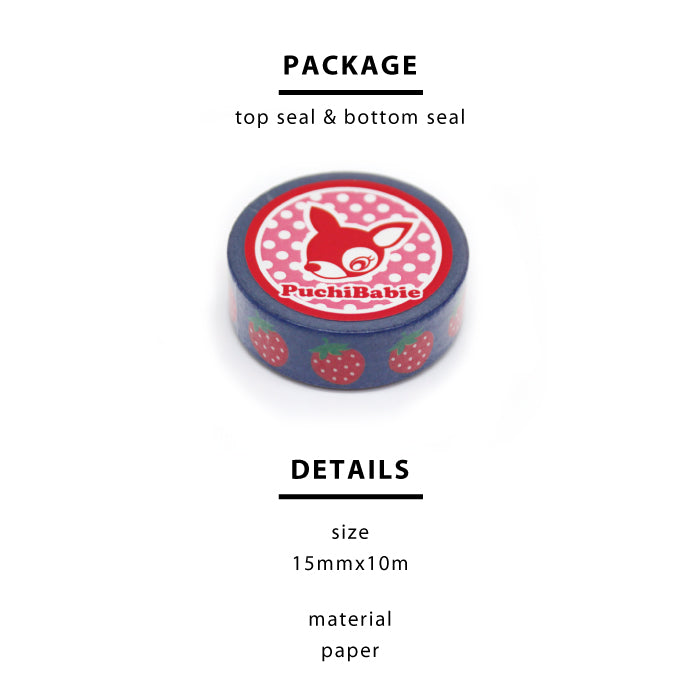 Puchi Babie Petit Babie Mini craft tape, set of 10 patterns, 1.5 cm x 10 m.