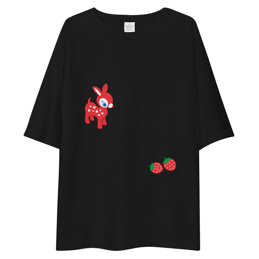 Puchi Babie プチバビエ | ビッグシルエットTシャツ (プチバビエ&ストロベリー)