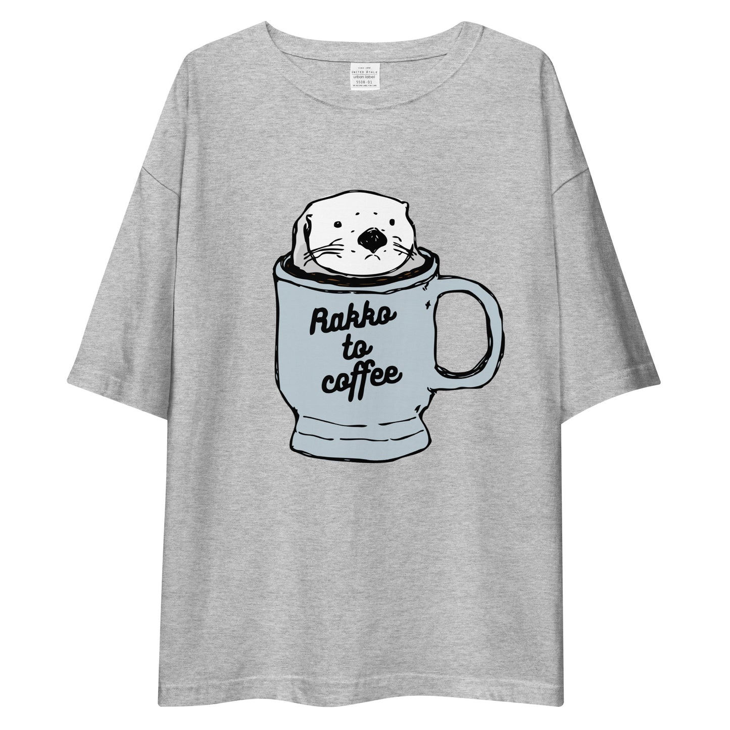 Rakkotocoffee ラッコとコーヒー | ビッグシルエット Tシャツ (カラフル)